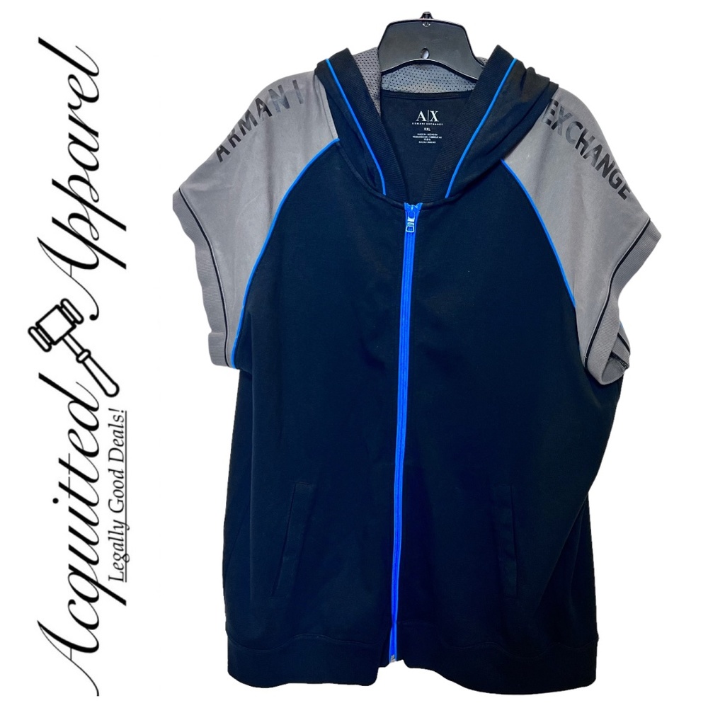 A/X Armani Exchange Short Sleeve Hooded Athletic Jacket